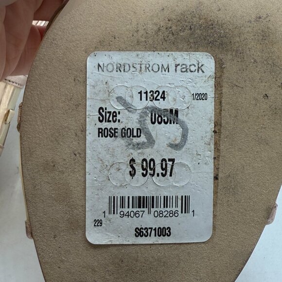 Kate Spade Whitby Slide Sandals | Rose Gold Cork Heels | Size 8.5M - Picture 11 of 11